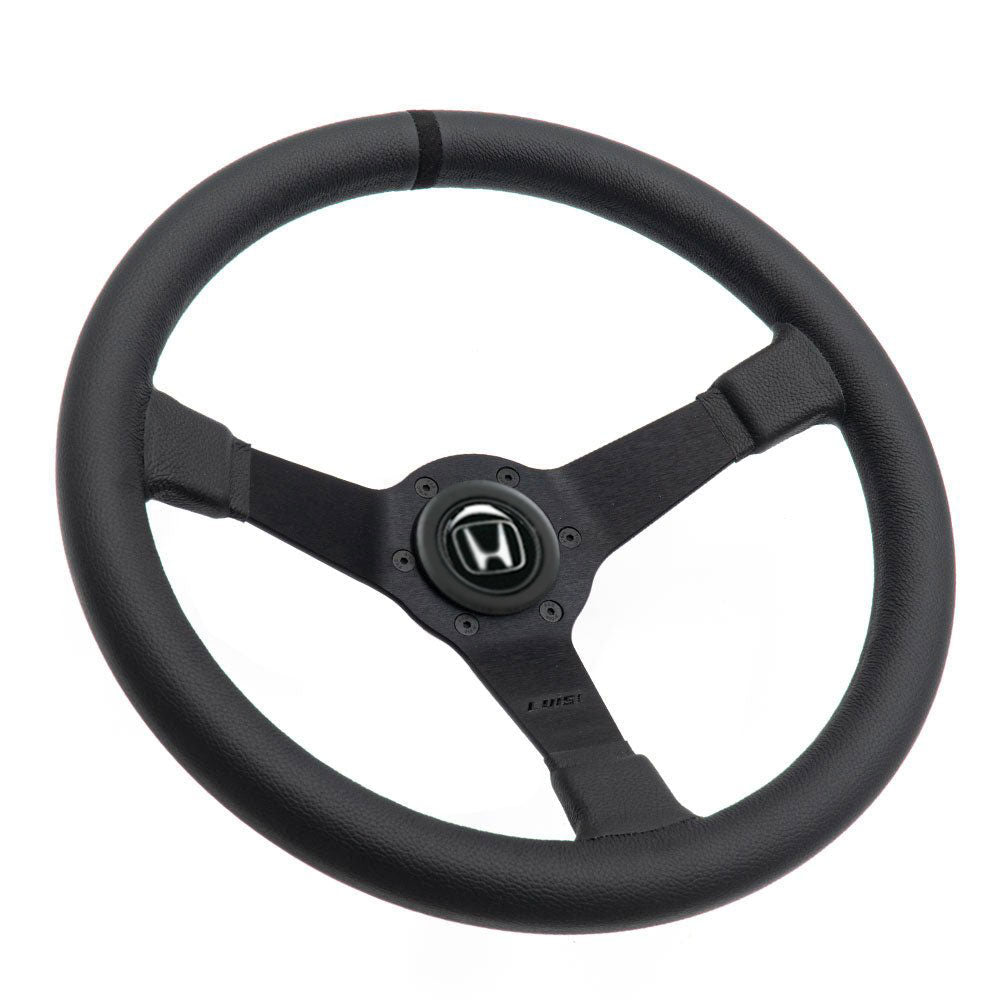 LUISI Mirage Race sports steering wheel leather complete set Honda Civic & CRX 1992-1995 (bowled / with TÜV) - PARTS33 GmbH