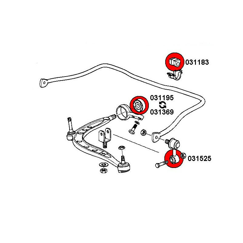 STRONGFLEX BMW E36 Compact Buchsen Set Vorderachse & Hinterachse (PU) - PARTS33 GmbH