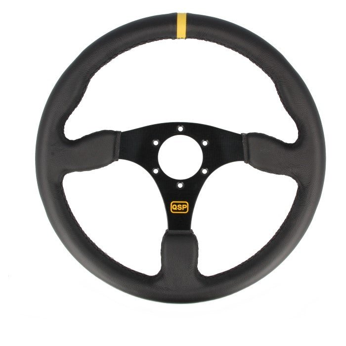 QSP Racing Race YS leather steering wheel black - PARTS33 GmbH
