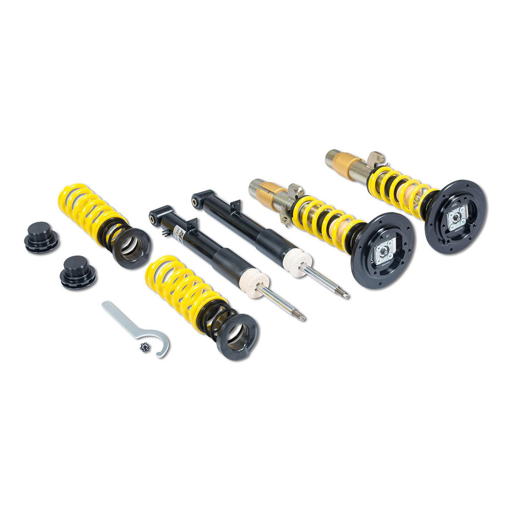 ST SUSPENSIONS coilover kit ST XTA galvanized steel (hardness adjustable with support bearing) Fiat 124 Spider 348_ (with TÜV)