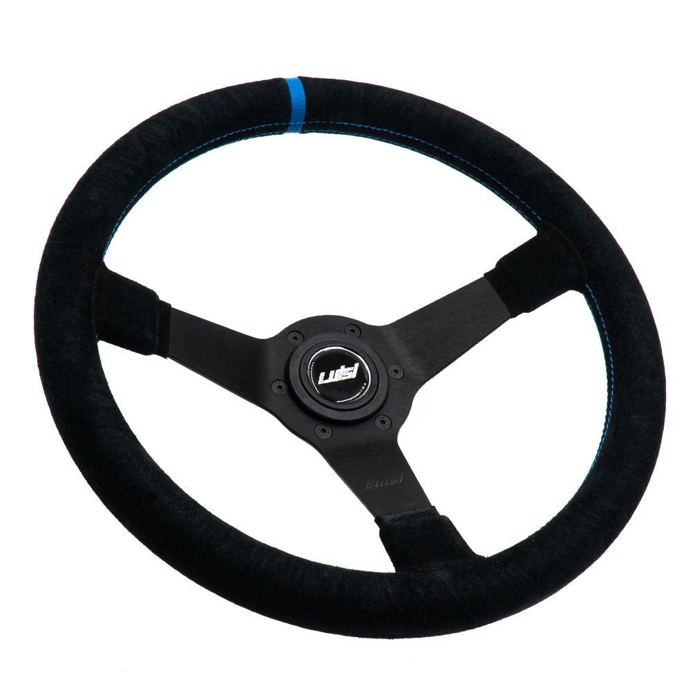 LUISI Mirage Race BS sports steering wheel suede black (dished / with TÜV) - PARTS33 GmbH