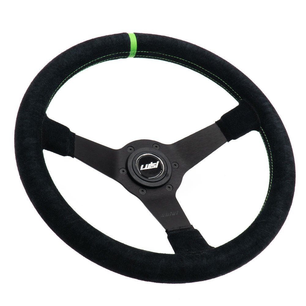 LUISI Mirage Race GS sports steering wheel suede black (dished / with TÜV) - PARTS33 GmbH