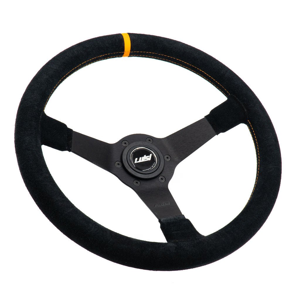 LUISI Mirage Race OS sports steering wheel suede black (dished / with TÜV) - PARTS33 GmbH