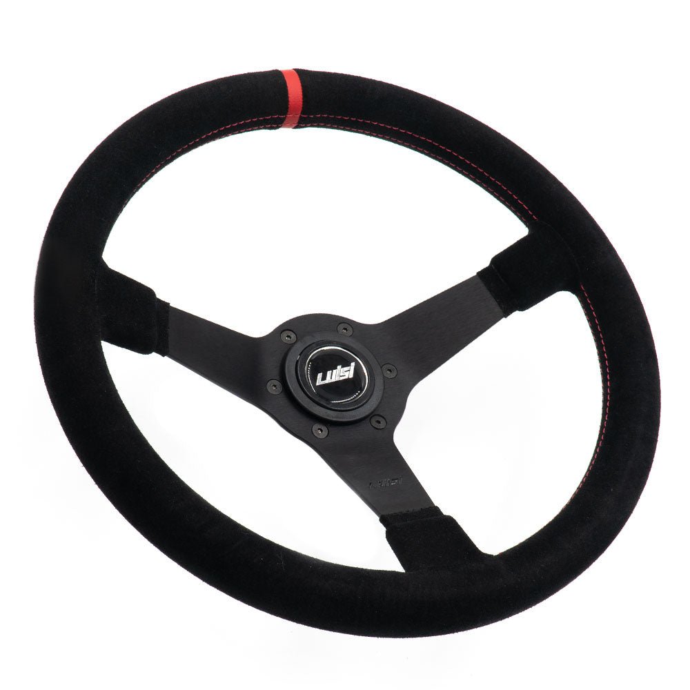 LUISI Mirage Race RS sports steering wheel suede black (dished / with TÜV) - PARTS33 GmbH