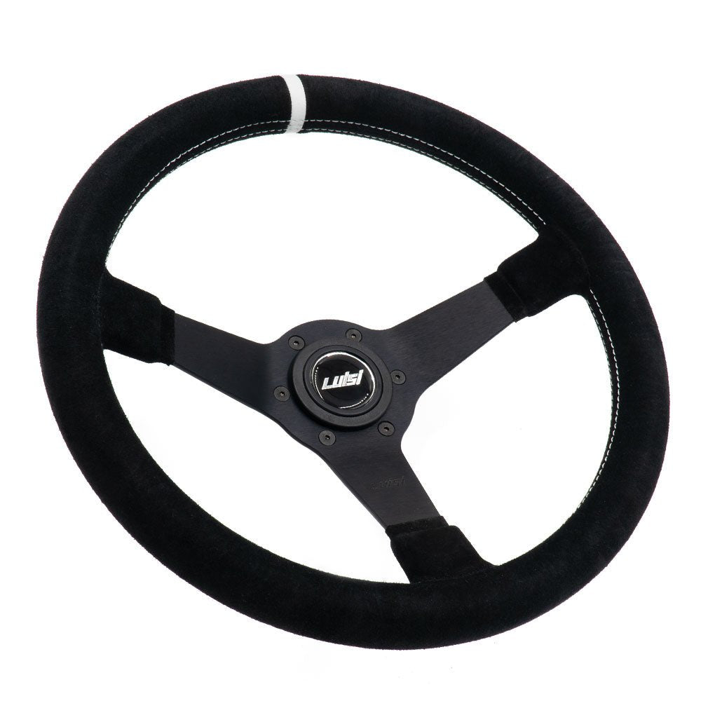 LUISI Mirage Race WS sports steering wheel suede black (dished / with TÜV) - PARTS33 GmbH