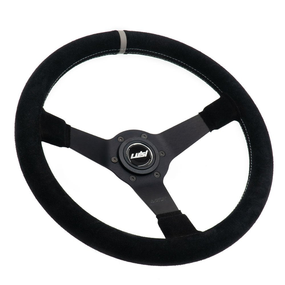 LUISI Mirage Race XS sports steering wheel suede black (dished / with TÜV) - PARTS33 GmbH