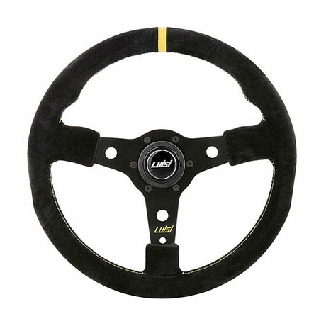 LUISI Racing Race YS Wildleder schwarz (geschüsseltes Lenkrad mit TÜV) - PARTS33 GmbH