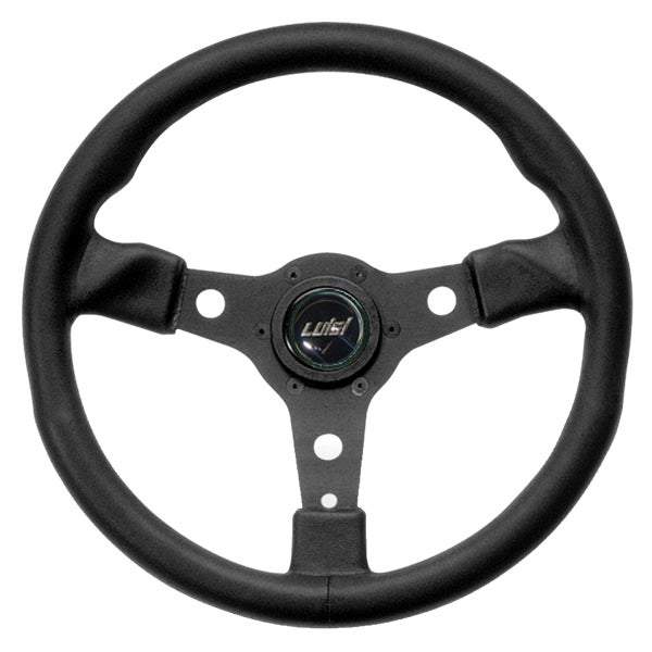 LUISI Racing sports steering wheel leather black (dish / with TÜV)