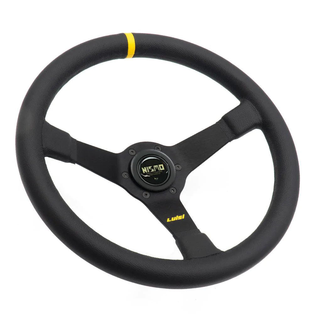 LUISI Mirage Race sports steering wheel leather complete set Nissan Silvia S13 1989-1993 (bowled / with TÜV) - PARTS33 GmbH