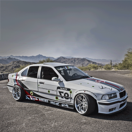 FITMENT LAB Widebody Kit BMW E36 Limousine Phase 2 mit cut-outs - PARTS33 GmbH