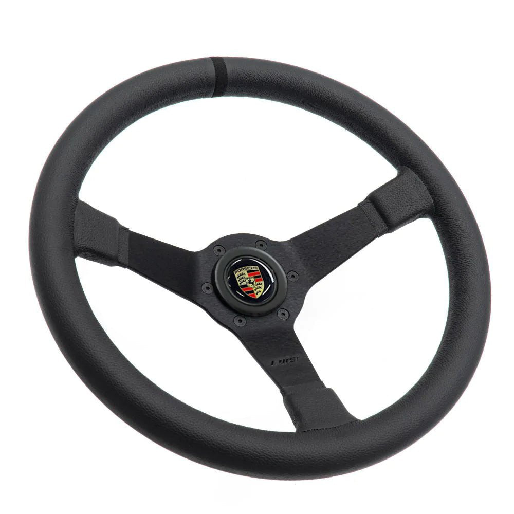 LUISI Mirage Race sports steering wheel leather complete set Porsche 911 08/1973-08/1989 (bowled / with TÜV) - PARTS33 GmbH