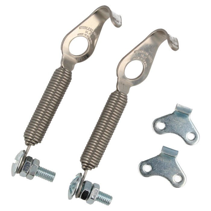 QSP hood holder spring lock set silver (steel) - PARTS33 GmbH