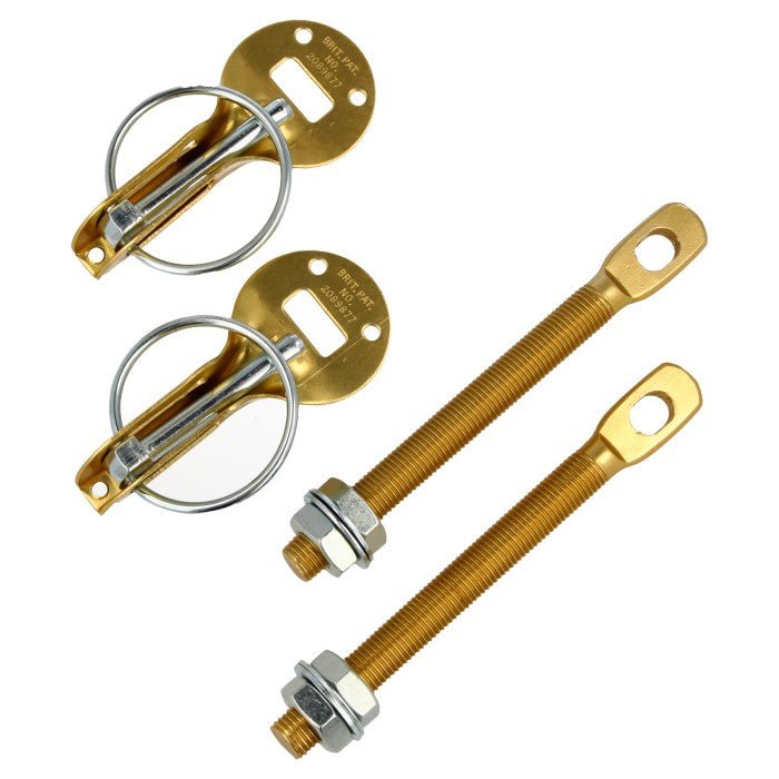 QSP Haubenhalter Verschluss Set Gold (Aluminium) - PARTS33 GmbH