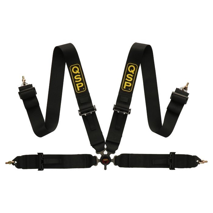 QSP 4-point safety belt with quick-release rotary knob Black (FIA) - PARTS33 GmbH