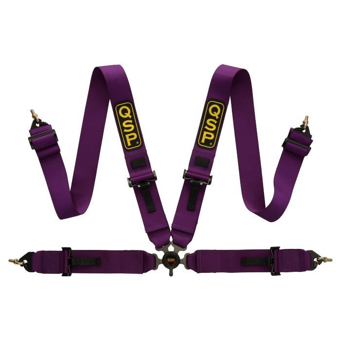 QSP 4-point safety belt with quick-release rotary knob purple (FIA) - PARTS33 GmbH