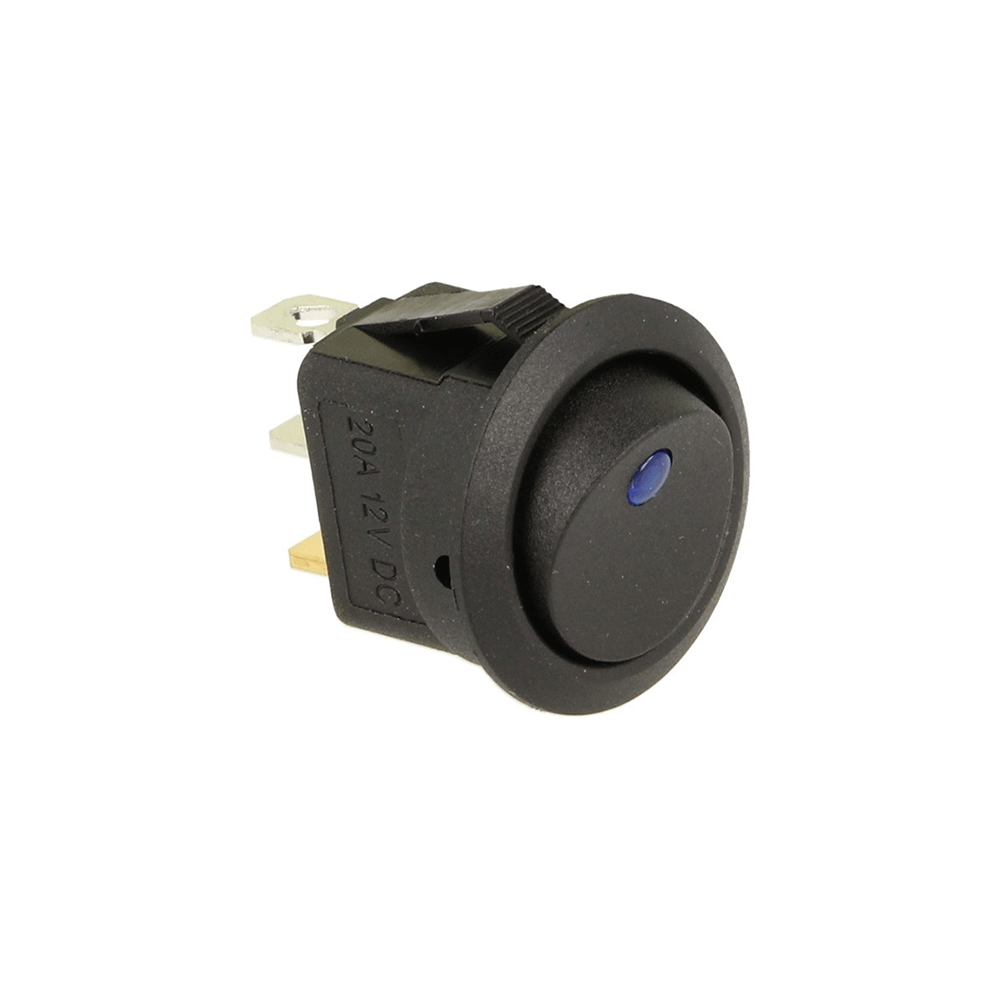 QSP toggle switch LED blue illuminated (for panel) - PARTS33 GmbH