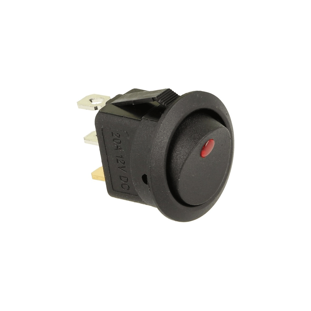 QSP toggle switch LED red illuminated (for panel) - PARTS33 GmbH