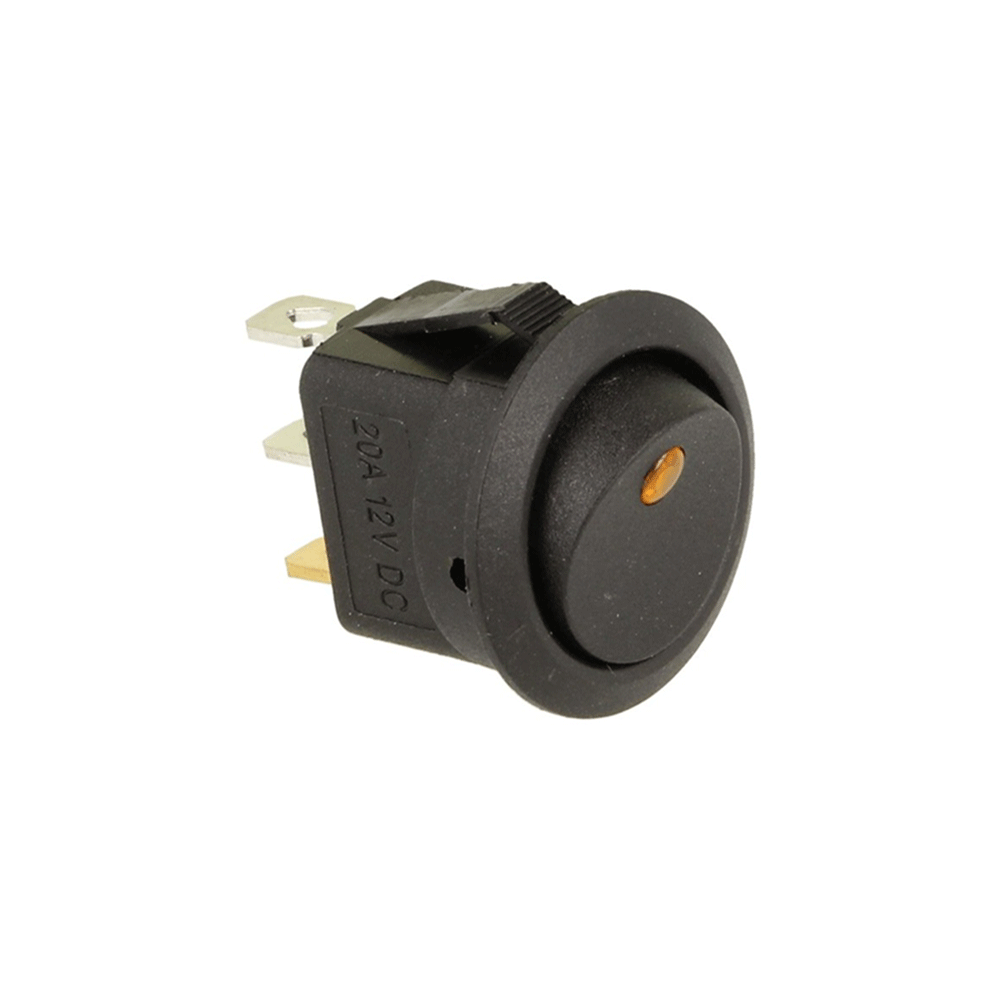 QSP toggle switch LED illuminated yellow (for panel) - PARTS33 GmbH