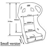 QSP Rennsitz Drift V2 Standard Stoff schwarz - PARTS33 GmbH