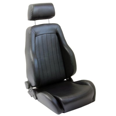 QSP sports seat classic synthetic leather black - PARTS33 GmbH