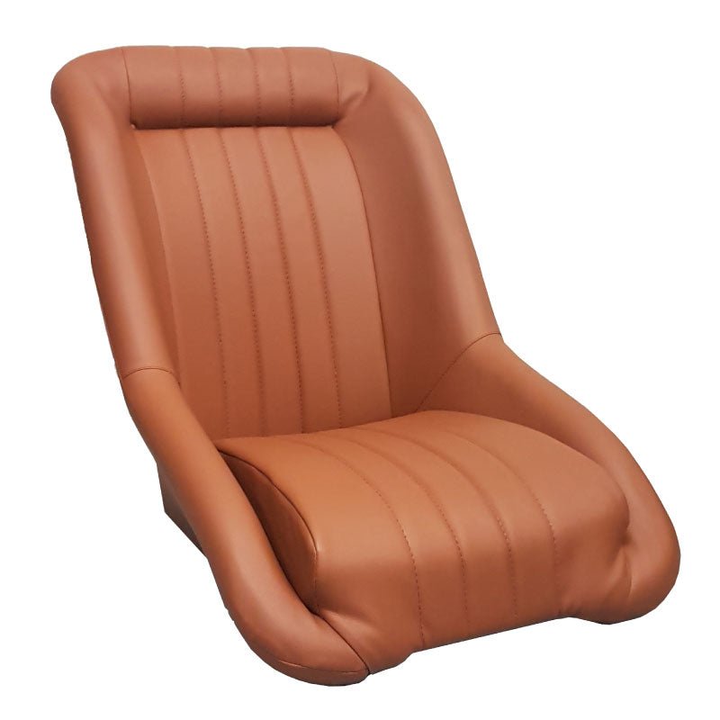 QSP sports seat vintage brown (imitation leather) - PARTS33 GmbH