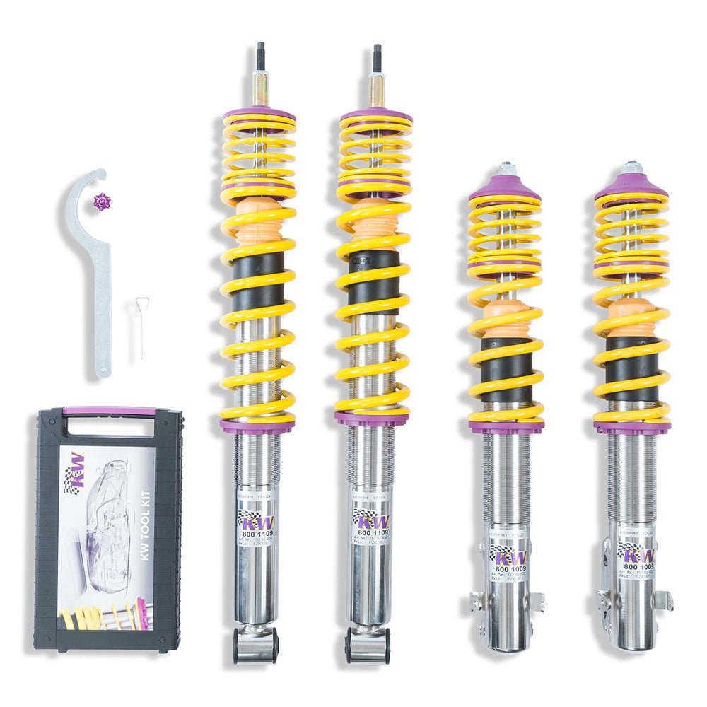 KW SUSPENSIONS coilover kit V2 inox (with shutdown for electric dampers) VW Polo MK5 6r_ / 6c_ (with TÜV) - PARTS33 GmbH