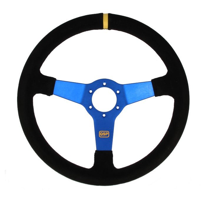QSP Turbo Blue YS suede black (dished steering wheel) - PARTS33 GmbH