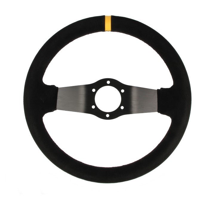 QSP Two Spoke YS suede black 65mm (dished steering wheel) - PARTS33 GmbH