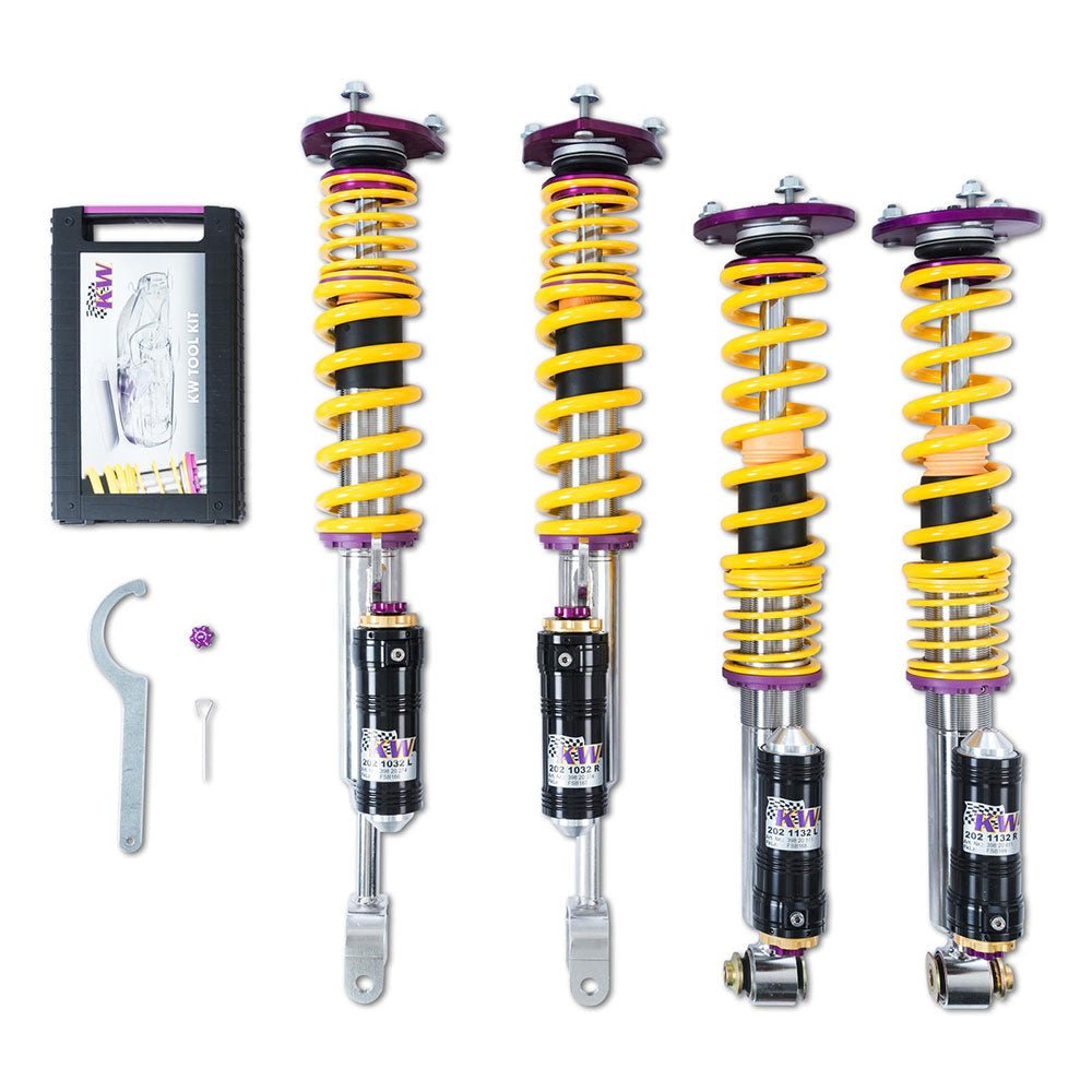 KW SUSPENSIONS coilover kit V4 (with shutdown for electric dampers) Porsche Taycan Y1a (with TÜV) - PARTS33 GmbH