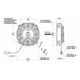 SPAL Elektronischer Lüfter saugend 510 m³ 12V 167 mm - PARTS33 GmbH