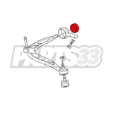 STRONGFLEX Buchsen Set passend für BMW E30 E36 Z3 Querlenker Vorderachse exzentrisch (PU)