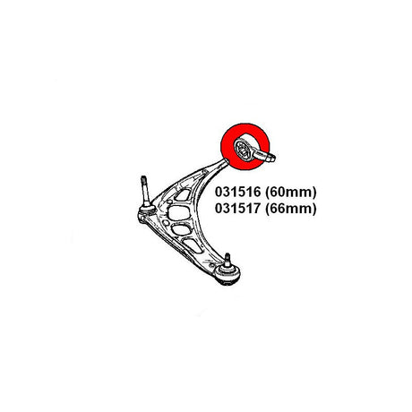 STRONGFLEX BMW E46 Z4 Querlenker Vorderachse Buchsen Set (PU) - PARTS33 GmbH