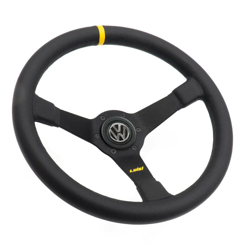 LUISI Mirage Race sports steering wheel leather complete set VW Jetta 2 09/1988-1992 (bowled / with TÜV) - PARTS33 GmbH