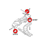 STRONGFLEX Audi A1 S1 8X Buchsen Set Vorderachse (PU) - PARTS33 GmbH